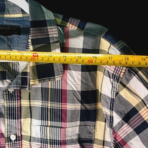 128 UEC Banana Republic Men's button up shirt size XL collar pocket shipping - Picture 8 of 10